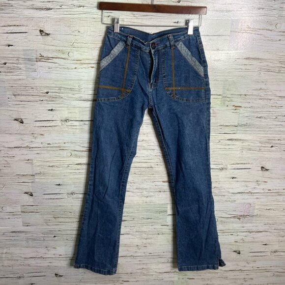 Vintage Guess Jeans size medium 26 blue boot cut - Picture 1 of 9